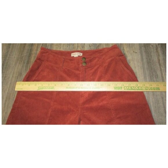Knox Rose Womens Wide Leg Corduroy Pants Rusty Brown Sz 6 Grunge Hippie Boho - Picture 5 of 11